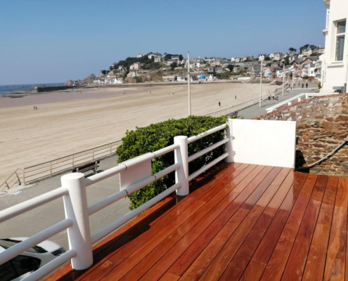 Terrase en bois exotique cumaru