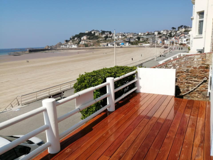 Terrase en bois exotique cumaru