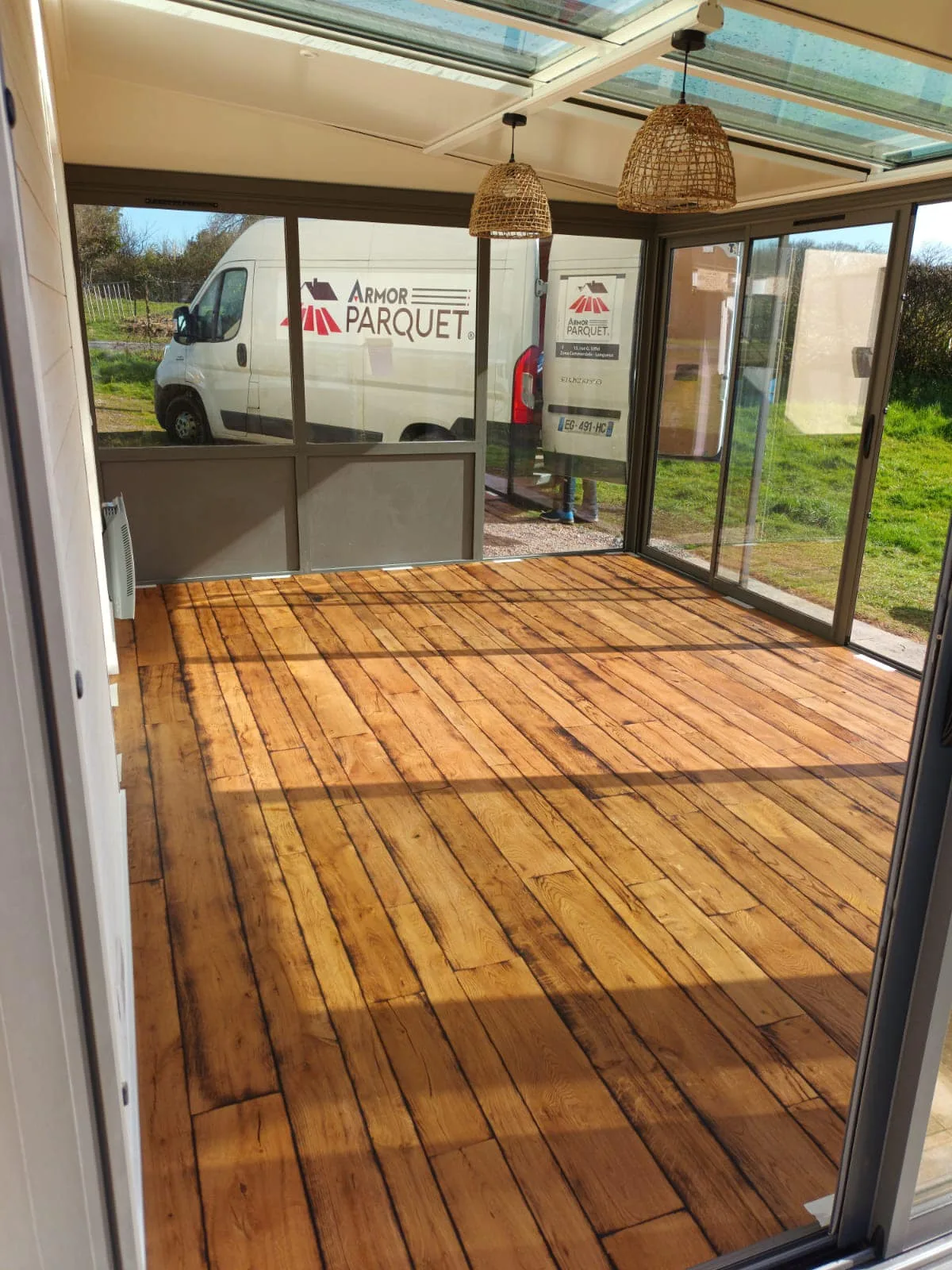 Réalisation Armor Parquet : parquet en chêne massif