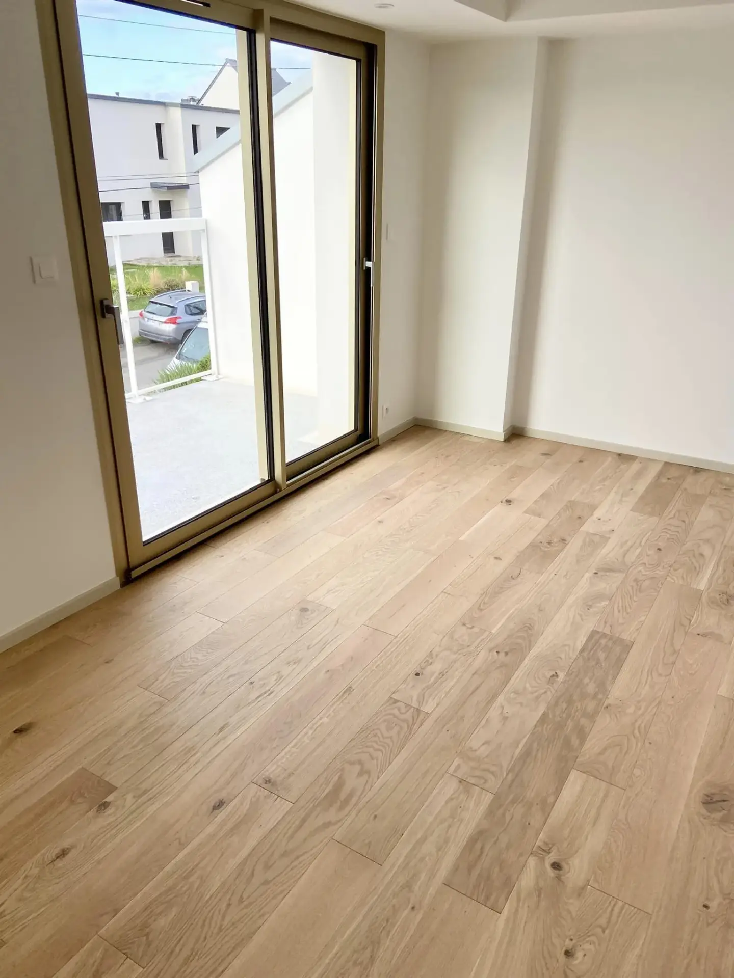 Parquet contrecollé posé dans une maison à Pléneuf-Val-André