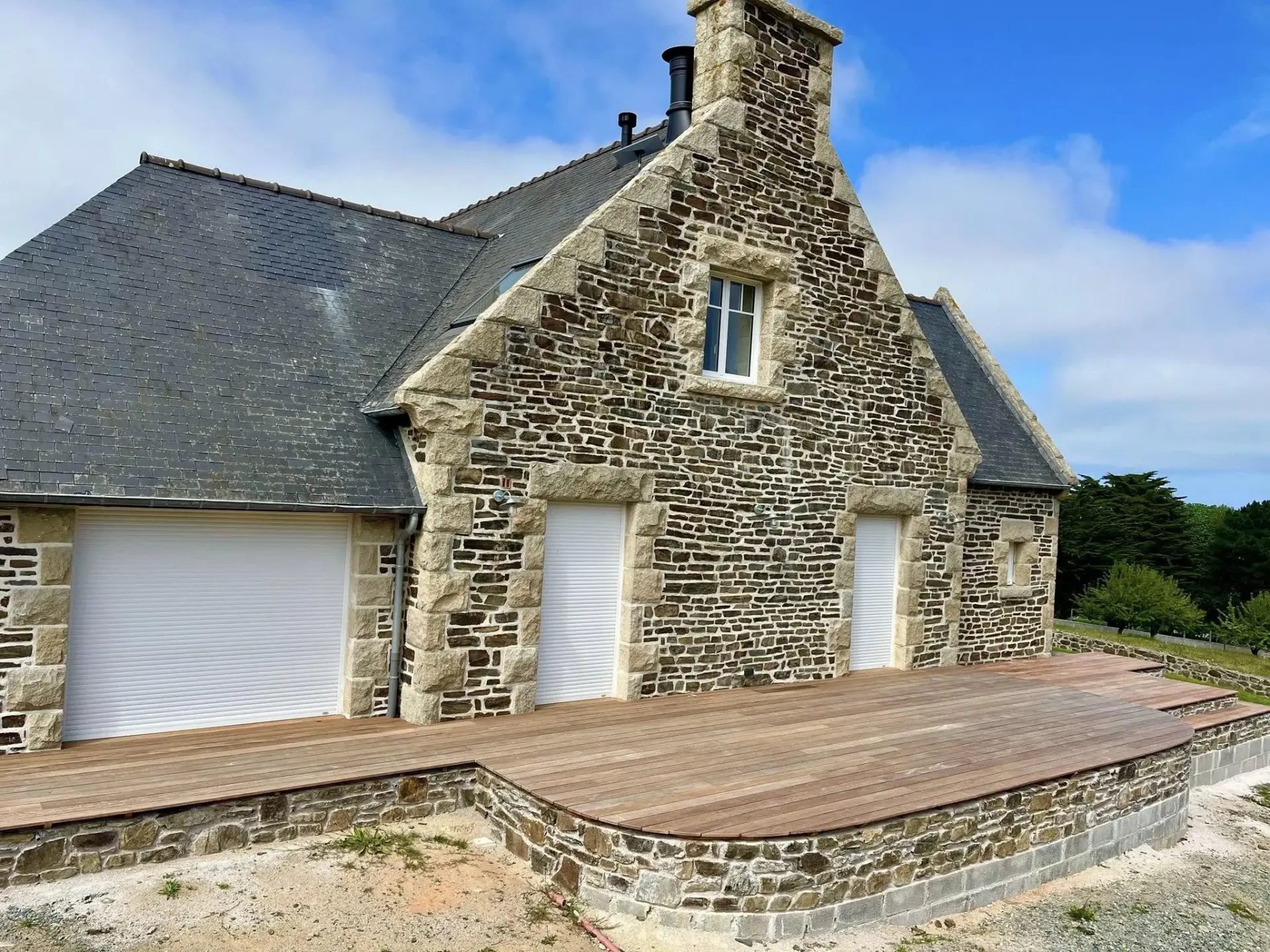 Terrasse en bois exotique Cumaru à Saint-Cast-le-Guildo