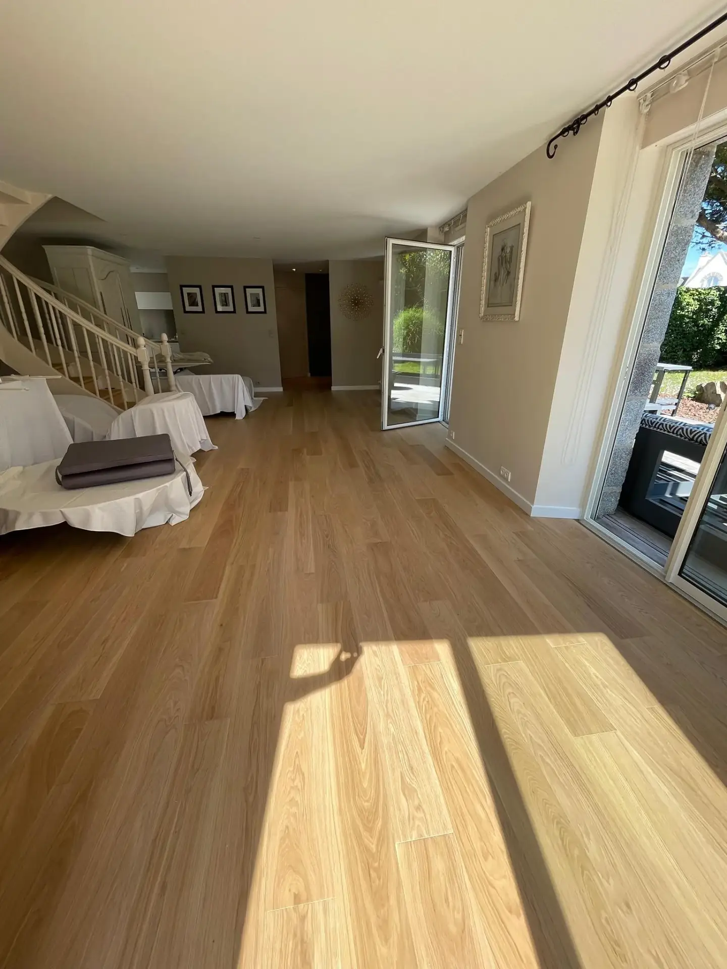 Parquet contrecollé Chêne de l'Est à Langueux dans une maison de maître