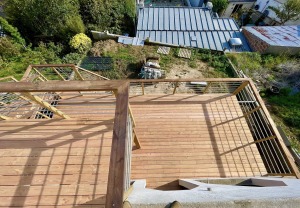 terrasse bois douglas vue du haut