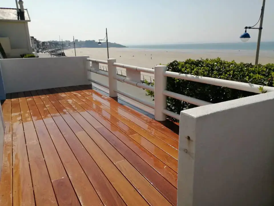 réalisation terrasse en bois exotiques à Saint-Brieuc